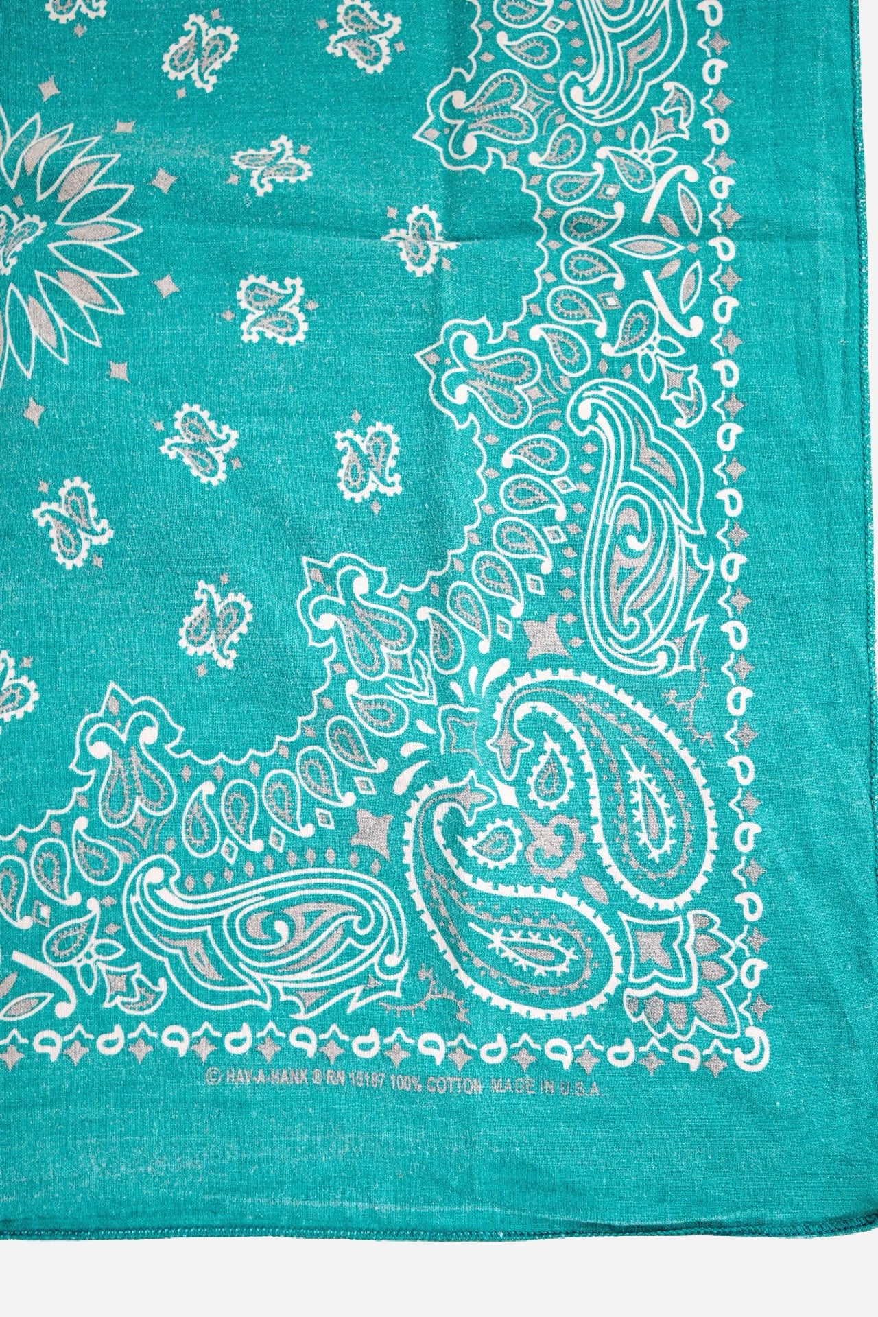 1990S - PAISLEY BANDANA SCARF USA - 54x54