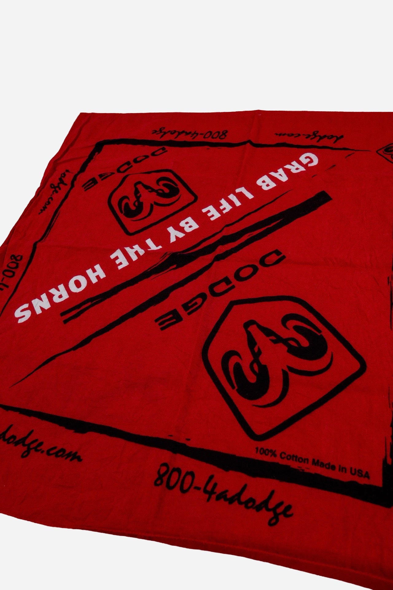 1990S - 'DODGE' BANDANA SCARF USA - 51x51