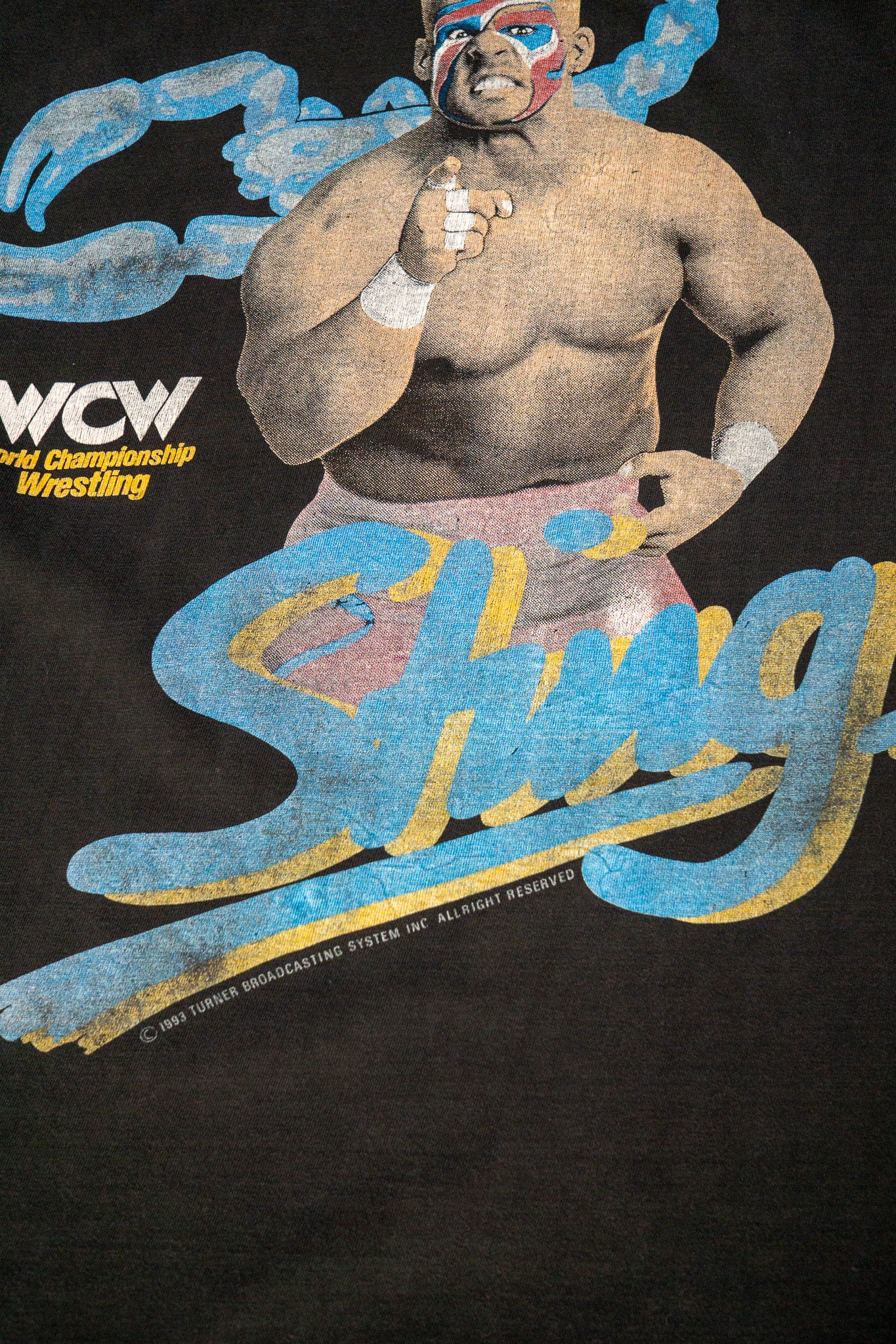 Vintage WWF Single Stitch T-Shirt 'Sting' [1990er] XSmall