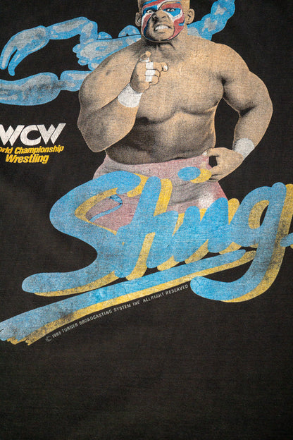Vintage WWF Single Stitch T-Shirt 'Sting' [1990er] XSmall