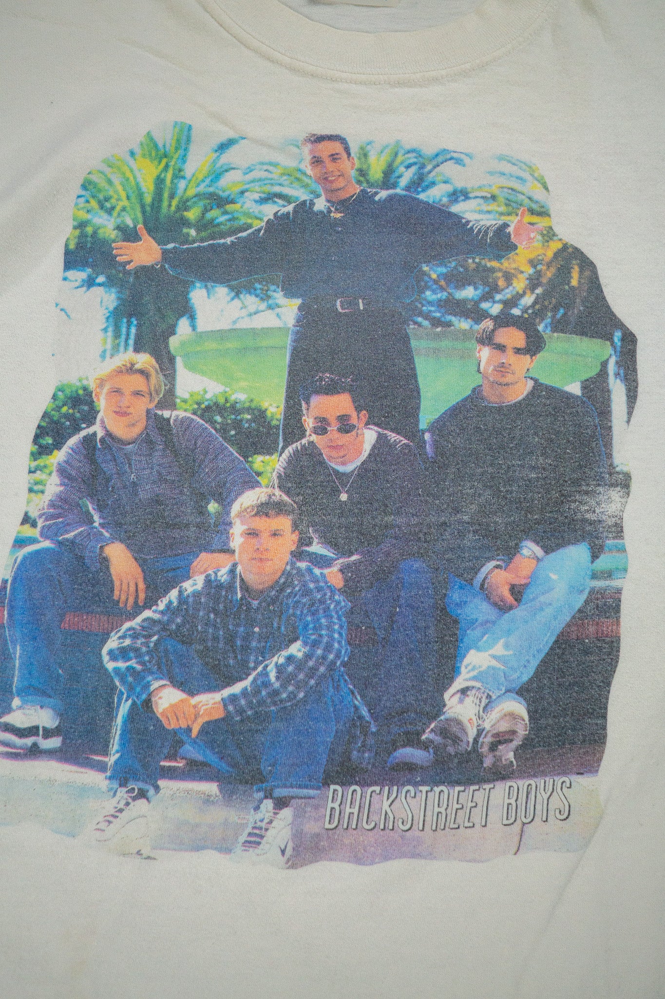 Vintage Promodoro Single Stitch Bandshirt 'Backstreet Boys' [1990er] Small