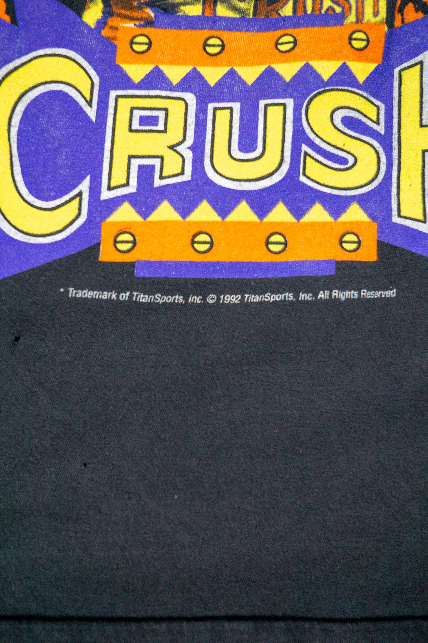 Vintage WWF Single Stitch T-Shirt 'Crush' [1990er] Small