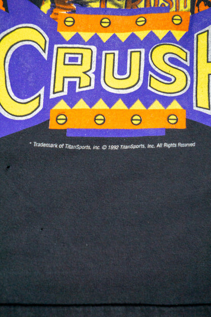 Vintage WWF Single Stitch T-Shirt 'Crush' [1990er] Small