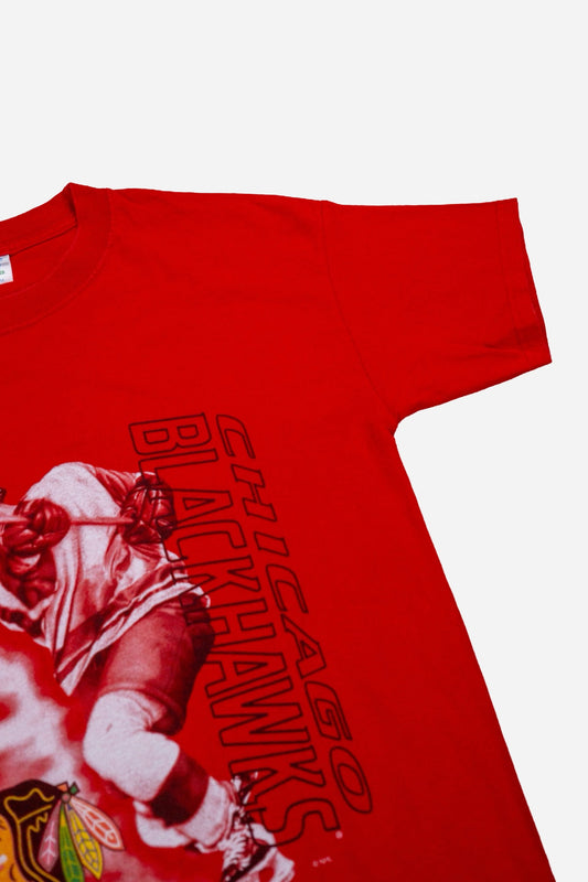 Vintage M&O Knits T-Shirt 'Chicago Blackhawks' - Sportswear [1990er]