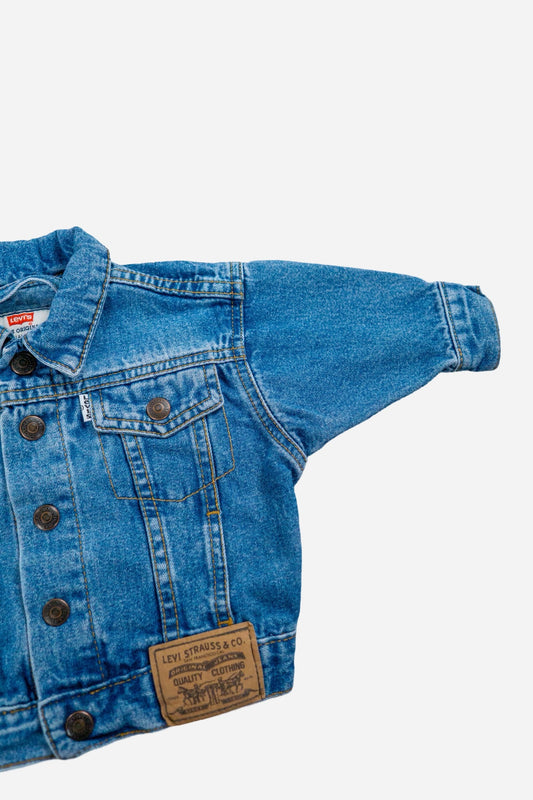 Vintage Levi's Kinder Denim Trucker Jacke - Workwear [1990er]