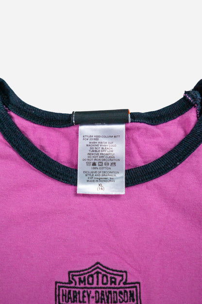 Vintage Harley - Davidson Damen T-Shirt - Sportswear [1990er]