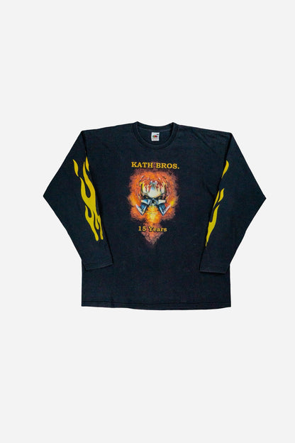 Vintage Fruit Of The Loom Longsleeve T-Shirt 'Kath Bros.' - Sportswear [2000er]