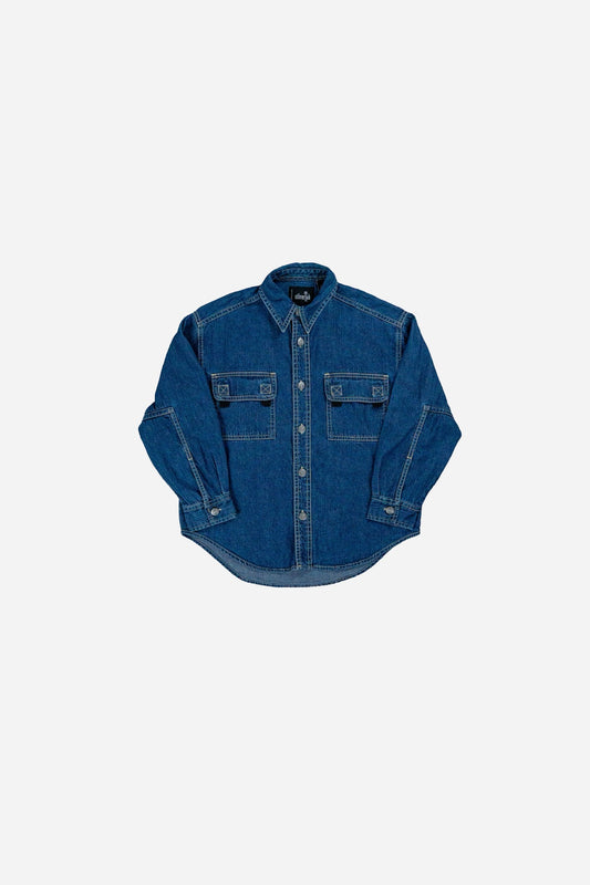 Vintage Levi's Kinder Denim Hemd 'Silvertab' - Workwear [1990er]