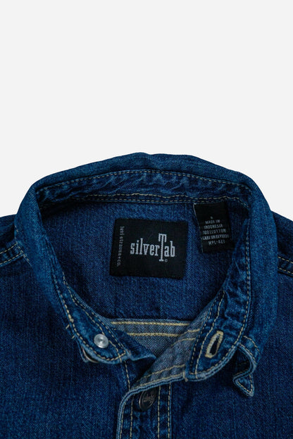 Vintage Levi's Kinder Denim Hemd 'Silvertab' - Workwear [1990er]