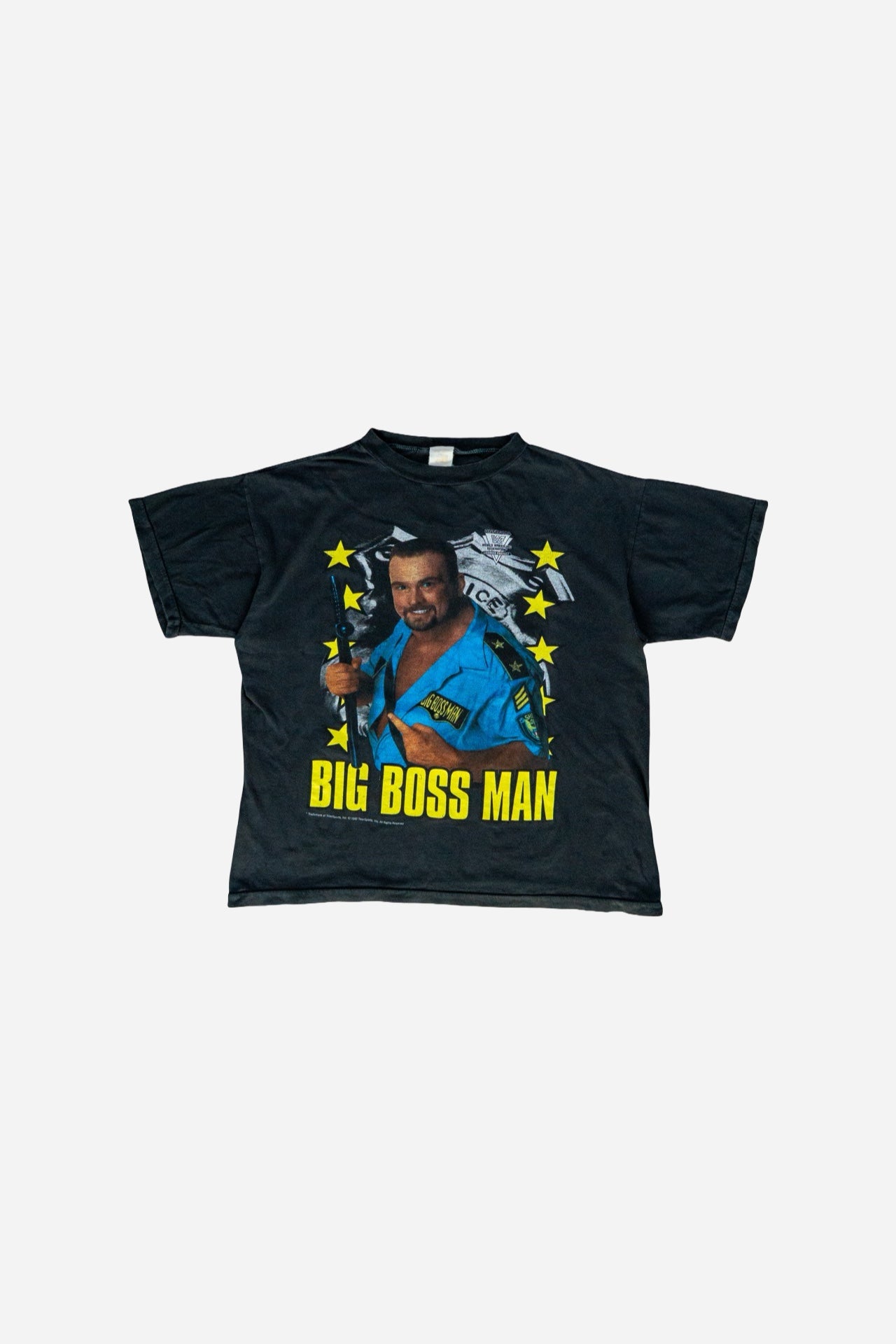 Vintage WWF Single Stitch T-Shirt 'Big Boss Man' [1990er] Small