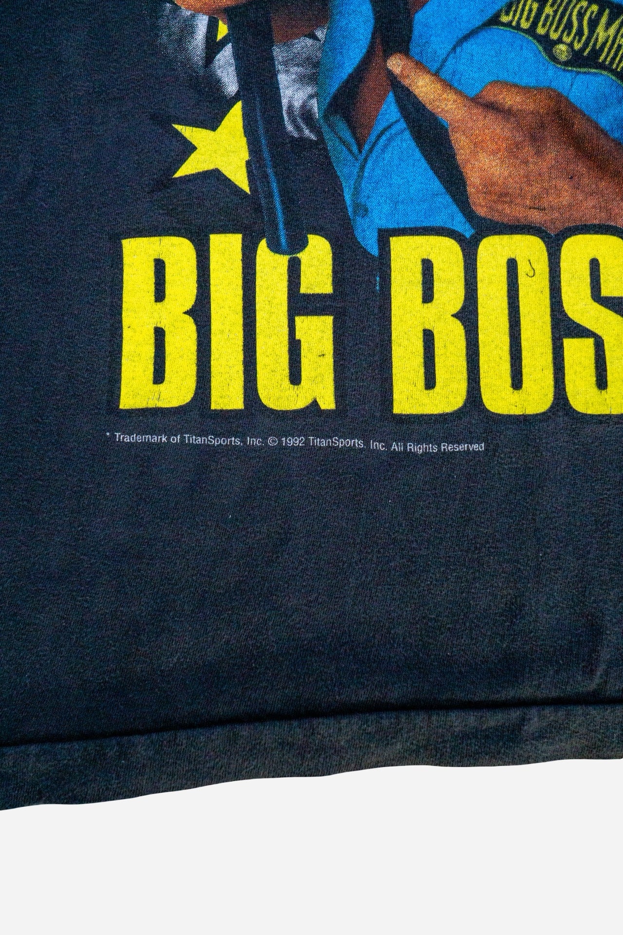 Vintage WWF Single Stitch T-Shirt 'Big Boss Man' [1990er] Small