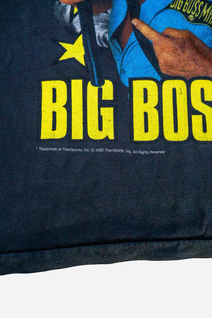 Vintage WWF Single Stitch T-Shirt 'Big Boss Man' [1990er] Small