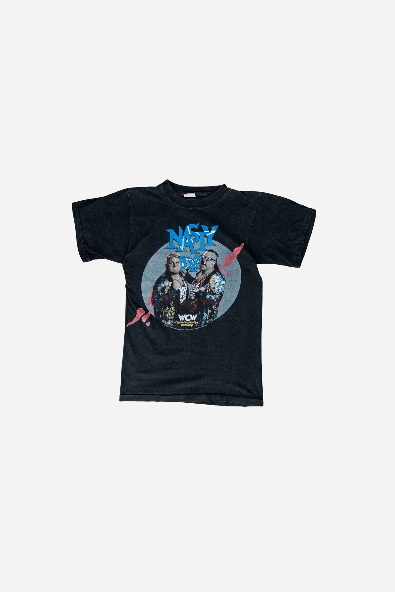 Vintage WWF Single Stitch T-Shirt 'Nasty Boys' [1990er] XSmall