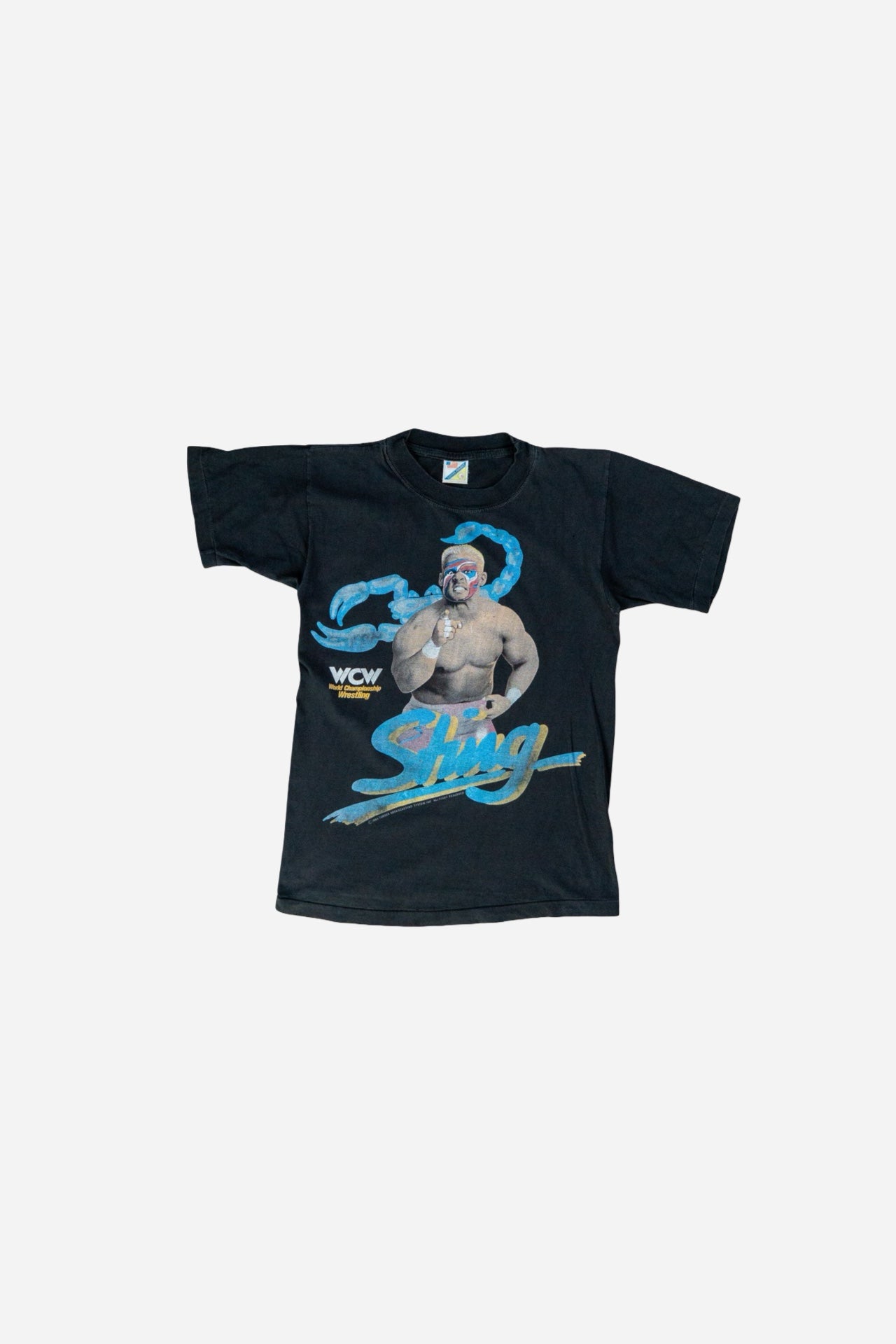 Vintage WWF Single Stitch T-Shirt 'Sting' [1990er] XSmall