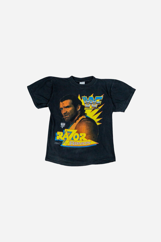Vintage WWF Single Stitch T-Shirt 'Razor Ramon' [1990er] Small