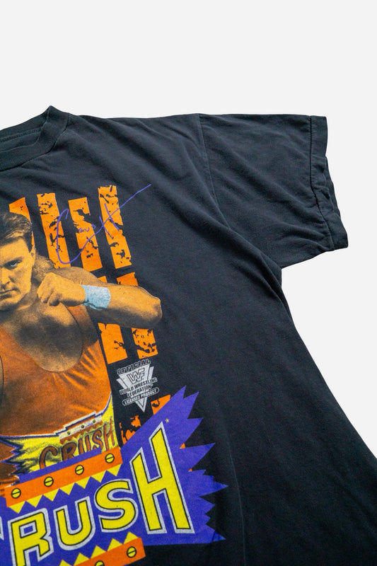 Vintage WWF Single Stitch T-Shirt 'Crush' [1990er] Small