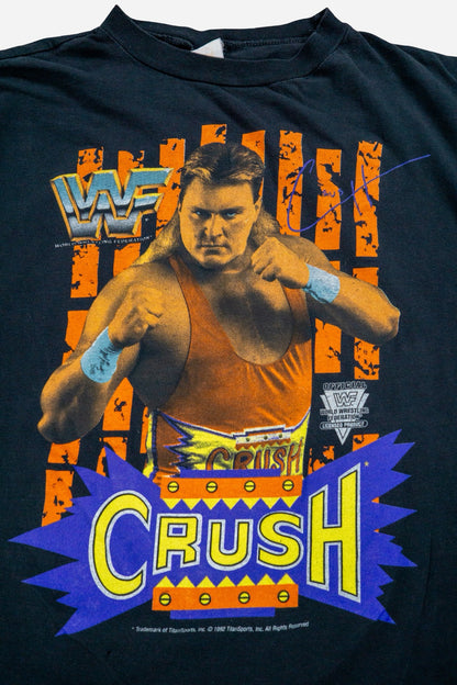 Vintage WWF Single Stitch T-Shirt 'Crush' [1990er] Small