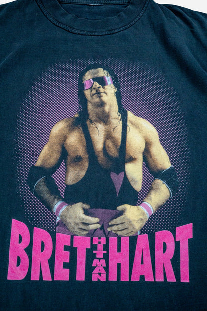 Vintage WWF T-Shirt 'Bret Hitman Hart' [1990er] Small