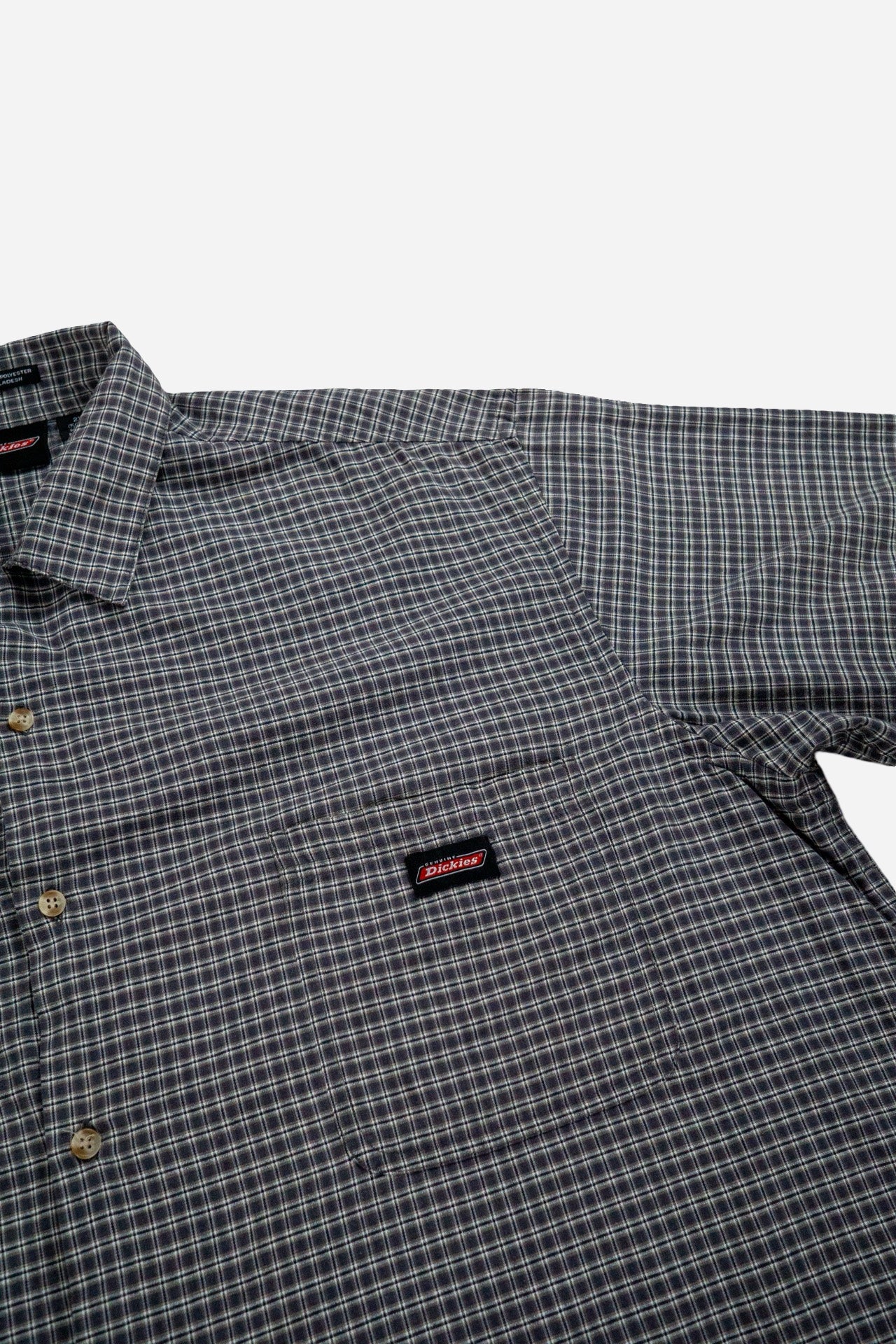 Vintage Dickies Kurzarm Hemd Kariert - Workwear [2000er]