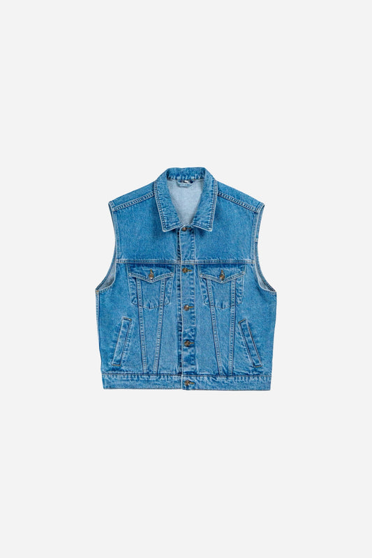 Vintage C&A Denim Weste - Workwear [1990er]