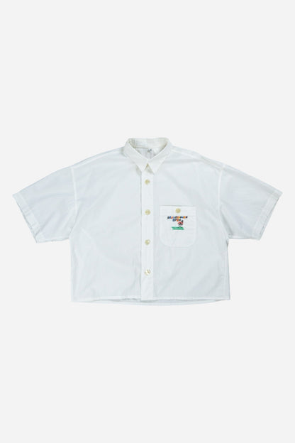 Vintage Signum Cropped Kurzarmhemd Rework  [2000er] Medium