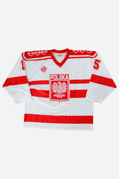 Vintage Tackla Eishockey Trikot 'Polska' [2000er] XXLarge