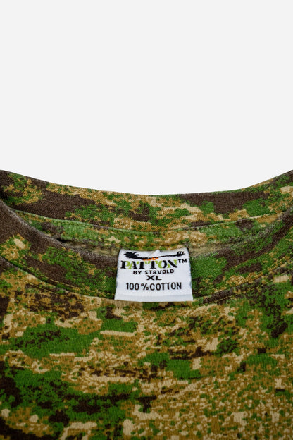 Vintage Patton Cropped Camo T-Shirt [1990er] Medium